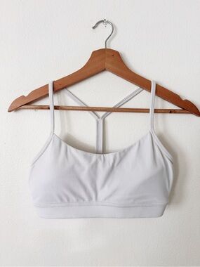 Stori White Seamless Sports Bralette with Y-Back Straps size 6